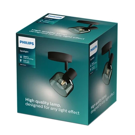 Wandleuchte E14 LED Schwarz Sleet Philips