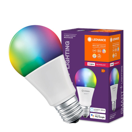 LED Lampe E27 A60 9W 806lm CCT RGB LEDVANCE SMART+ ZigBee Dimmbar