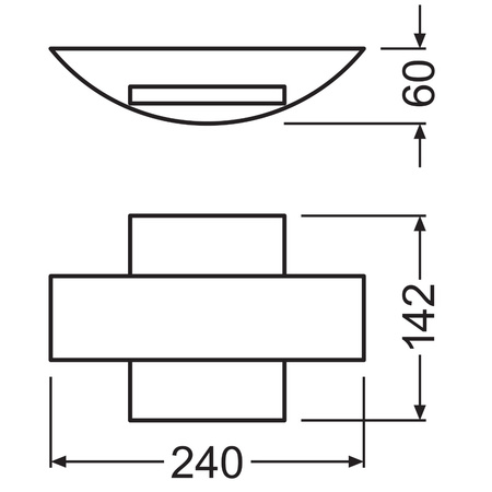 Wandleuchte Fassadenleuchte Außenleuchte 11W 410lm 3000K Endura Style Shield LEDVANCE