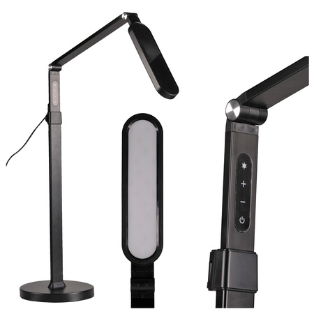 LED Stehleuchte 13W 700lm CCT 120° Schwarz Dimmbar Ferrara Sanico Goldlux