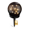LED-Solar-Gartenlampe mit Nieten dekorative Kugel 3000K IP44 10 cm