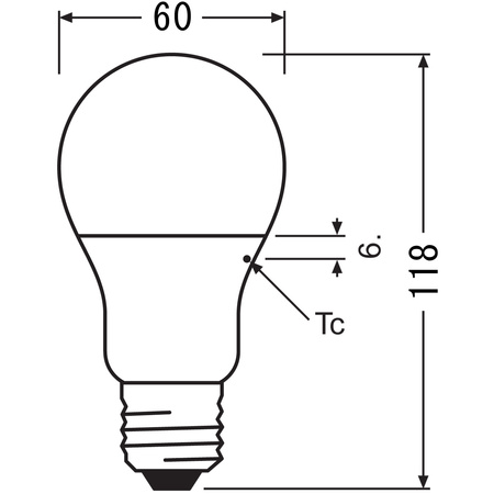 E27 A60 LED Lampen 10W = 75W 1055lm 3000K Warm 200° OSRAM VALUE