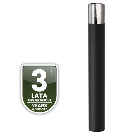 Stehende Gartenlampe für E27 Glühbirne Schwarzes Glas IP54 80 cm SALVIA LUMILED