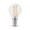 LED-Lampe E14 Ball 4W 470lm 3000K Warm 360° Filament Line Kobi