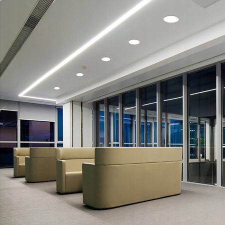 LED-Deckenpaneel 24W 4000K 1920lm 29cm runde Unterputzmontage schwarz ECOLIGHT