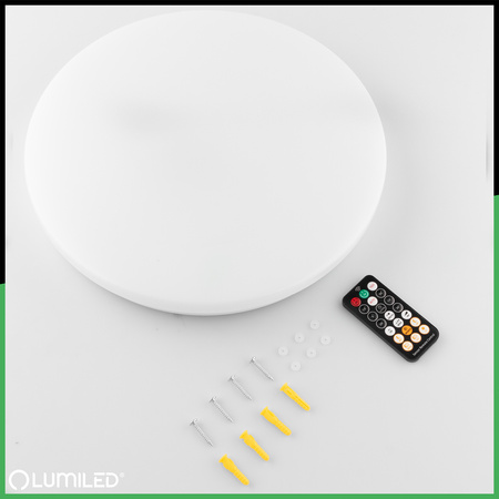 LED Plafond Aufbaumontage 24W 4000K CELIS Rund IP44 Bewegungsmelder ALS LUMILED