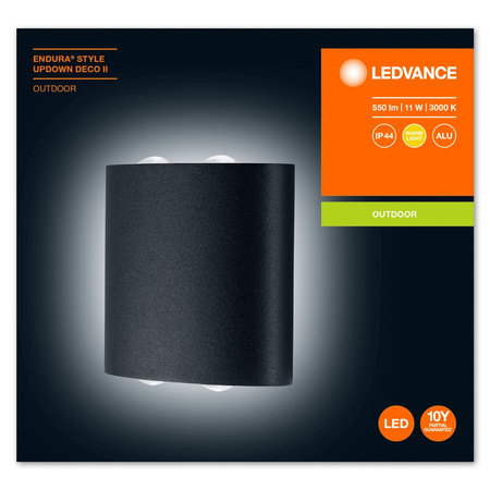 Wandleuchte Fassadenwandleuchte 11W Endura Style UPDOWN Deco II LEDVANCE