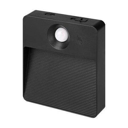 LED Wiederaufladbare Lampe 0.6W 85lm 3000/4000/6500K CCT 90° mit Bewegungssensor Dimmbar Poli Masterled Schwarz