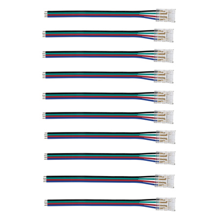 Stecker für RGB-LED-Streifen Einseitig 12cm 12-24V CON Kanlux 10St.