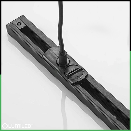 NETZADAPTER FÜR SAMMELSCHIENEN MONTAGESOCKEL 1F SCHWARZ LEUCHTEND