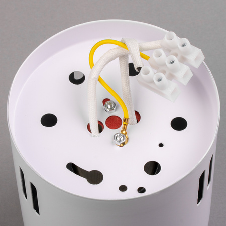 Aufbauleuchte E27, Aufbauspot Runde Tube Weiß Fest APUS 13 LUMILED