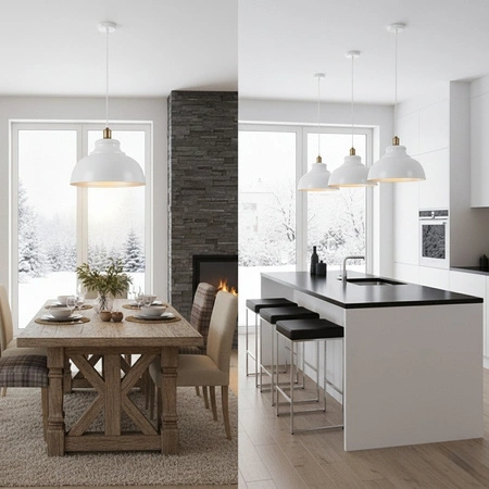 Masterled Deckenleuchte Hängelampe E27 Weiß Kupfer Flara