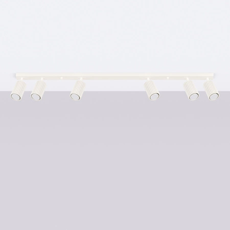 Tuba Spot Reflektor Deckenleuchte 6x GU10 Beige Carbon Deep Space SL.1604 Sollux