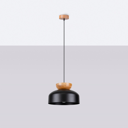 MARION E27 Schwarz Skandinavische Pendelleuchte SOLLUX