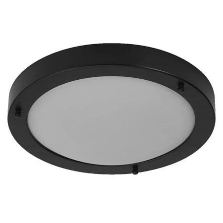Plafond Badezimmer-Deckenleuchte E27 Schwarz IP44 31cm Badezimmer-Deckenleuchte Ledvance
