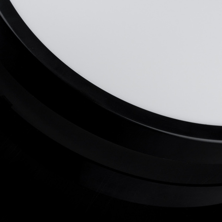 LED-Deckenleuchte Deckenaufbauleuchten Bad Aufbaulampe 18W 4000K IP44 ZOE Schwarz 30cm