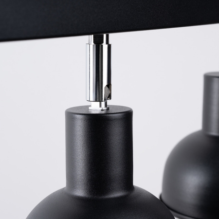 Deckenleuchte ELBA 3xE27 Reflektor Moving Black Loft SOLLUX