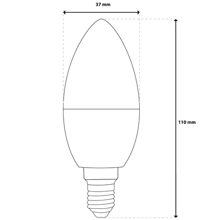Lampen E14, Glühbirne B35 5W = 40W 450lm CCT RGB Dimmbar Kerze Intelligent TUYA WiFi SMART SAYO LUMILED