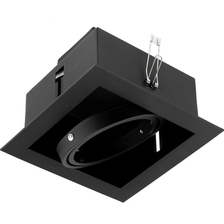 Einbaustrahler GU10, ES111 Einbauspot HALOGEN Quadrat beweglich Schwarz CANIS LUMILED