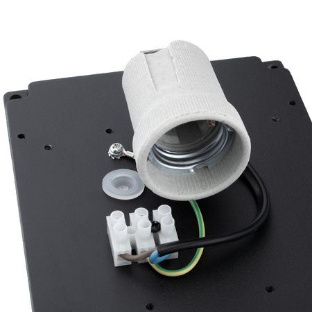 Gartenwandleuchte Elevation E27 CETUS SCHWARZ Rechteckig