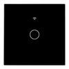Einzelner schwarzer Wi-Fi-LED-TOUCH-Glasschalter