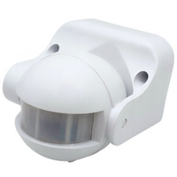 PIR-Bewegungs- und Dämmerungssensor 180° 12m IP44 Weiß