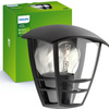 Gartenleuchte LED Wandleuchte CREEK myGarden E27 IP44 Laterne Schwarz PHILIPS