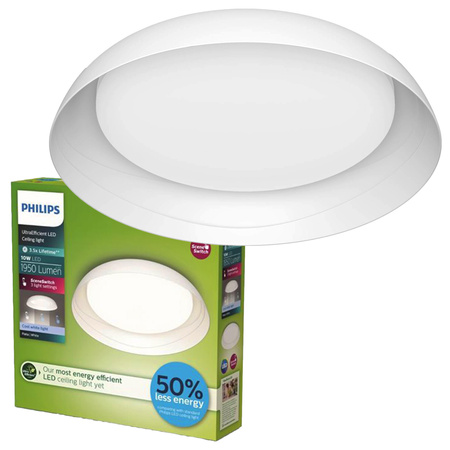 LED Plafond Deckenleuchte 10W 1950lm 4000K SceneSwitch Weiß Fleta Ultra Efficient Philips