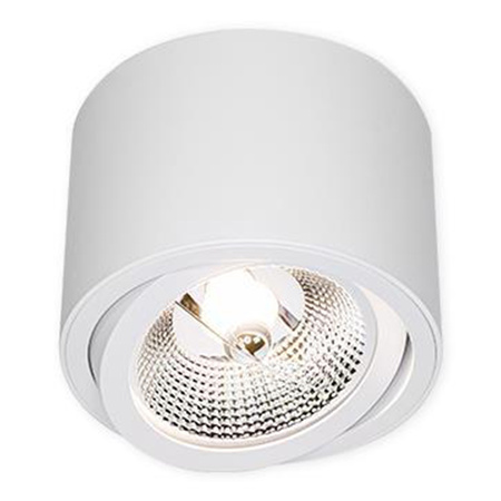 Aufputz Halogen Tuba Reflektor Spot GU10 Rund Beweglich Weiß Geführt