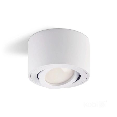 Aufbauleuchte HALOGEN SPOT 50 mm weiß rund beweglich OH36S Kobi