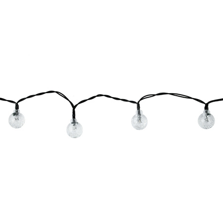 Garten SOLAR GIRLANDE DEKORATIVE Lichterkette 30 Kugeln 2700K Hitze GOLDLUX (Polux)