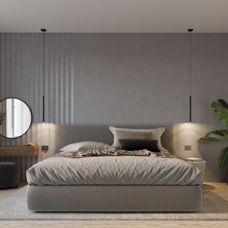 PASTELO 1 G9 abgehängte Deckenleuchte Minimalistisch Schwarz SOLLUX