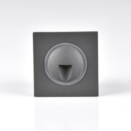 LED-Treppeneinbauleuchte 3W 20lm IP44 4000K graphit quadratisch Q3 GOLDLUX (Polux)