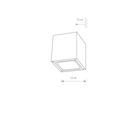 Gartenlampe Elevation Wandleuchte KHUMBU 4443 G9 IP44 Graphit Nowodvorski