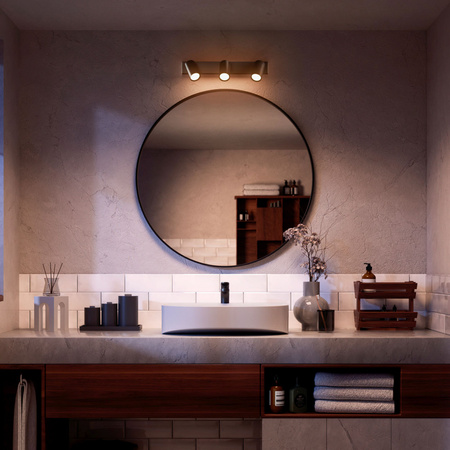 Reflektor-Deckenleuchte 3x GU10 IP44 Schwarz Kosipo Philips