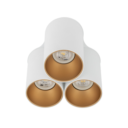 EYE TONE III Deckenleuchten 7666 Nowodvorski Weiß-Gold 3xGU10 Deckenstrahler Modern