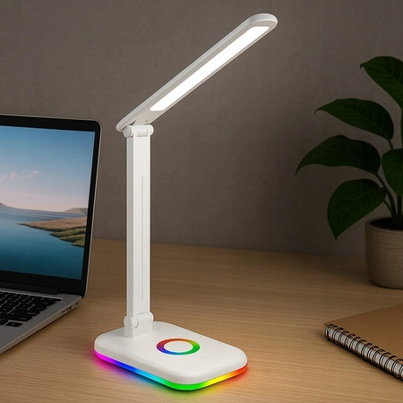 Verstellbare Nachttischlampe ALMA LED 12W 960lm CCT + RGB Dimmbar Weiß MasterLED