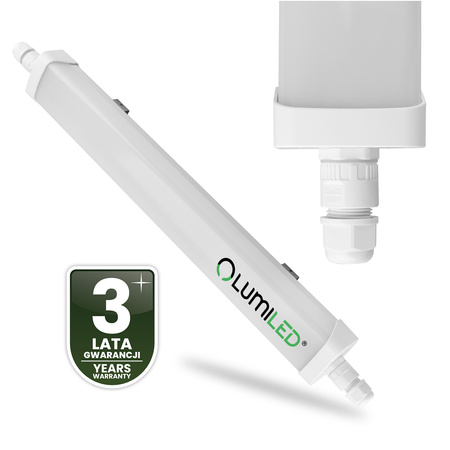 Hermetische LED Werkstattleuchte 60cm Garagenleuchte 30W 4000K Wasserdicht TERRA LUMILED