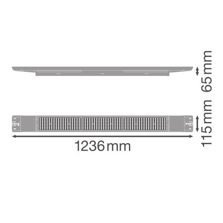 Linearer Lichtstreifen 42W 6510lm 4000K Neutral Dimmbar Weiß Low Bay Flex Ledvance