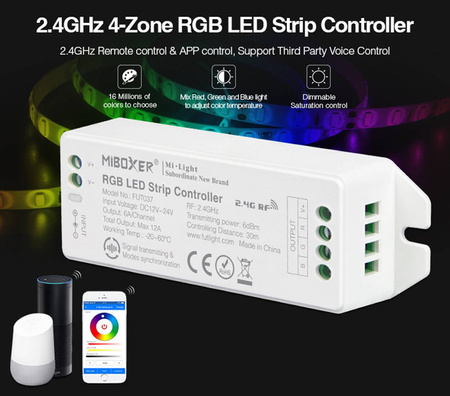 Controller RGB-LED-Streifen-Controller 12/24V 12A Mi-Light Wi-Fi - FUT037M
