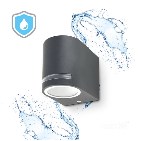 Garten Außenwandleuchte GU10 IP44 Grau Quazar Kobi