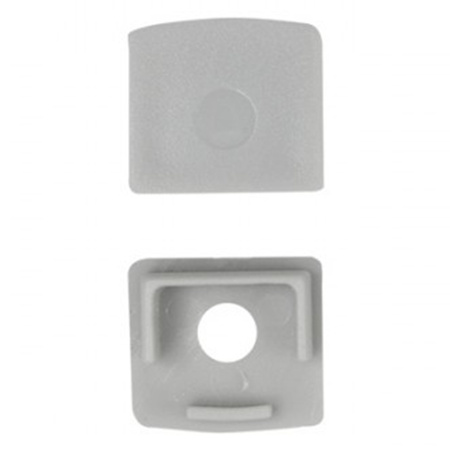 LED-Anbauprofil aus Aluminium für Gipskarton / Gipskarton 1m mit mattiertem Diffusor und Ecolight-Kappen