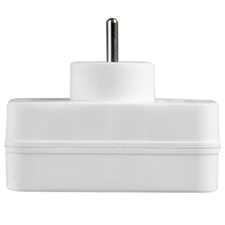 Elektrischer Netzverteiler 2x 2P+0 Dieb 2 Steckdosen mit Erde + Schalter VAYOX