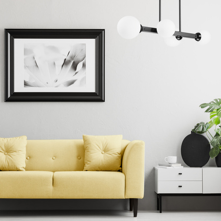 ASTRO Deckenleuchte 4xG9 Glasschirme Kugeln Schwarz LM-4.161 Lamkur