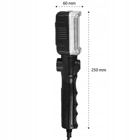 Werkstatt-LED-Lampe 230V 12W 960lm Magnethaken an 5m Kabel