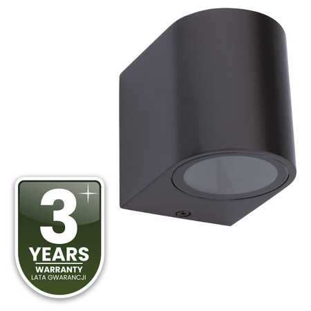 Wandleuchte Außen GU10, Garten-Wandleuchte Schwarz ALLIUM LUMILED