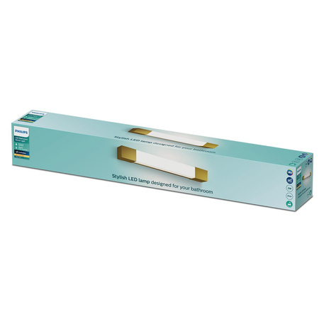 LED Spiegelbeleuchtung 5W 730lm 2700K 44cm IP44 Kupfer Rover Philips