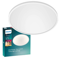 LED Plafond Deckenleuchte SUPERSLIM 15W 2700K 25cm Dimmbar Weiß PHILIPS