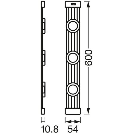 Lineares Lichtband 9.5W 600lm 4000K Neutral dimmbar mit Bewegungssensor Weiß Linear Ledvance