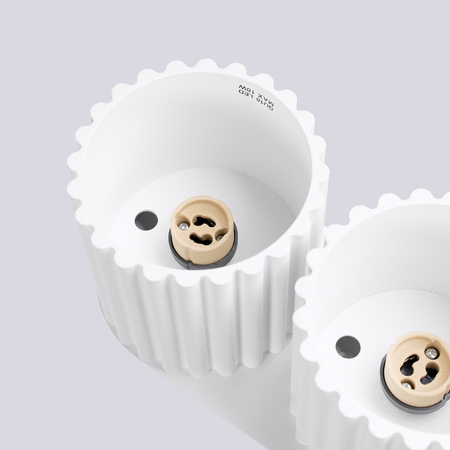 Aufputzleuchte 2x GU10 Aluminium Weiß Aura Deep Space SL.1780 Sollux